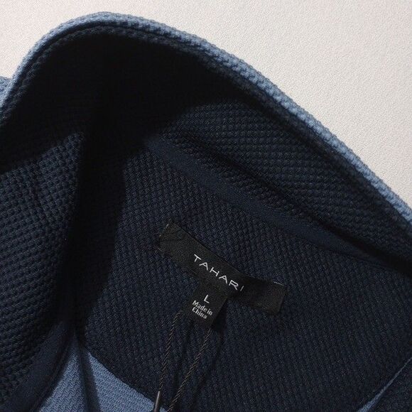 Tahari Men's Large Pullover NEW WITH TAGS Long Sleeve 1/4 Zip 100% Polyester - Picture 5 of 10